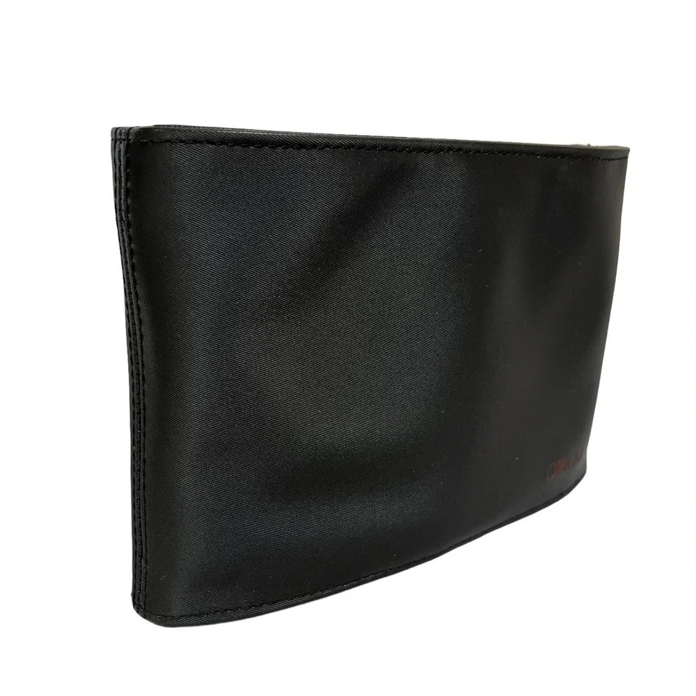 Yves Saint Laurent YSL Opium Black Zip Pouch Cosmetic Bag Clutch Purse
